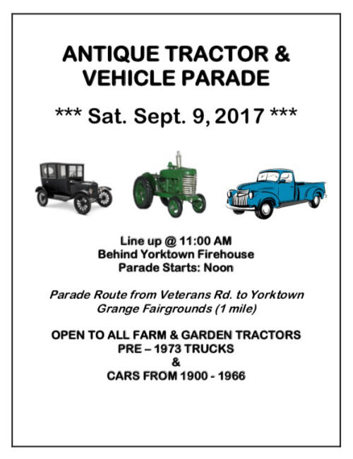 Tractor Parade Fair Flyer